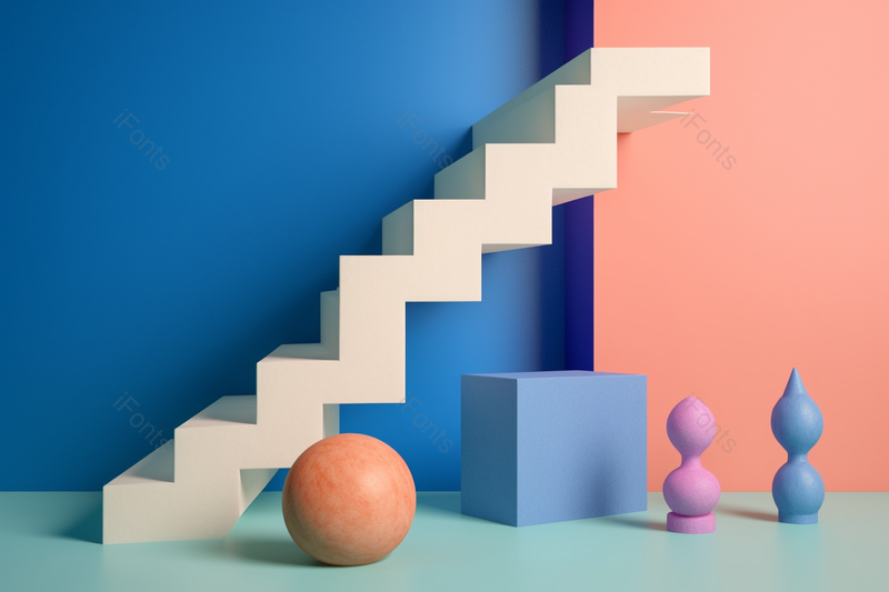 极简场景几何抽象背景白色楼梯电商广告背景,高清,摄影图,摄影图片,图片大全,摄影图免费下载